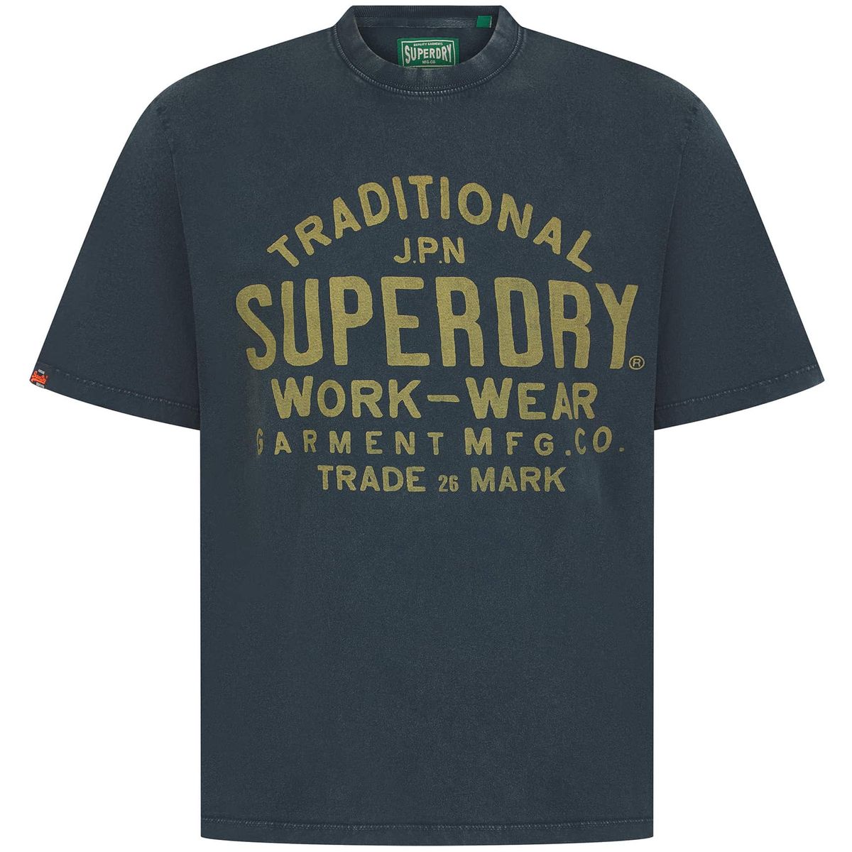 Camiseta m/c con letras branding Superdry Eclipse Navy 4XL