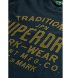 Camiseta m/c con letras branding Superdry Eclipse Navy