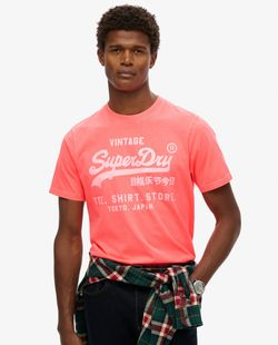 Camiseta m/c con letras branding Superdry Hyper Fire