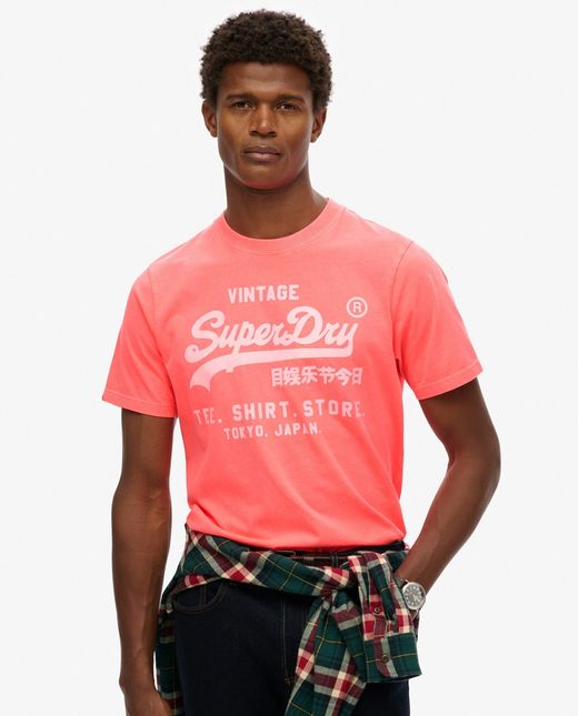 Camiseta m/c con letras branding Superdry Hyper Fire