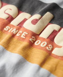 Camiseta m/c con letras branding y efecto delavado Superdry Sea Spray