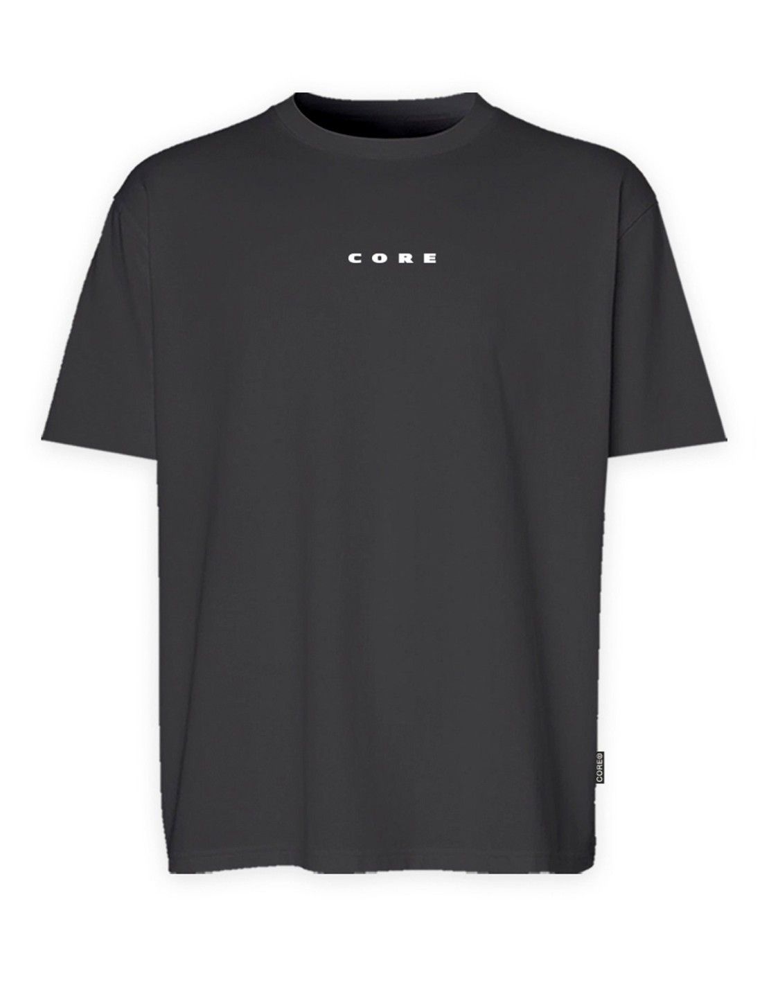 Camiseta m/c con letras Core Jack & Jones Black 4XL