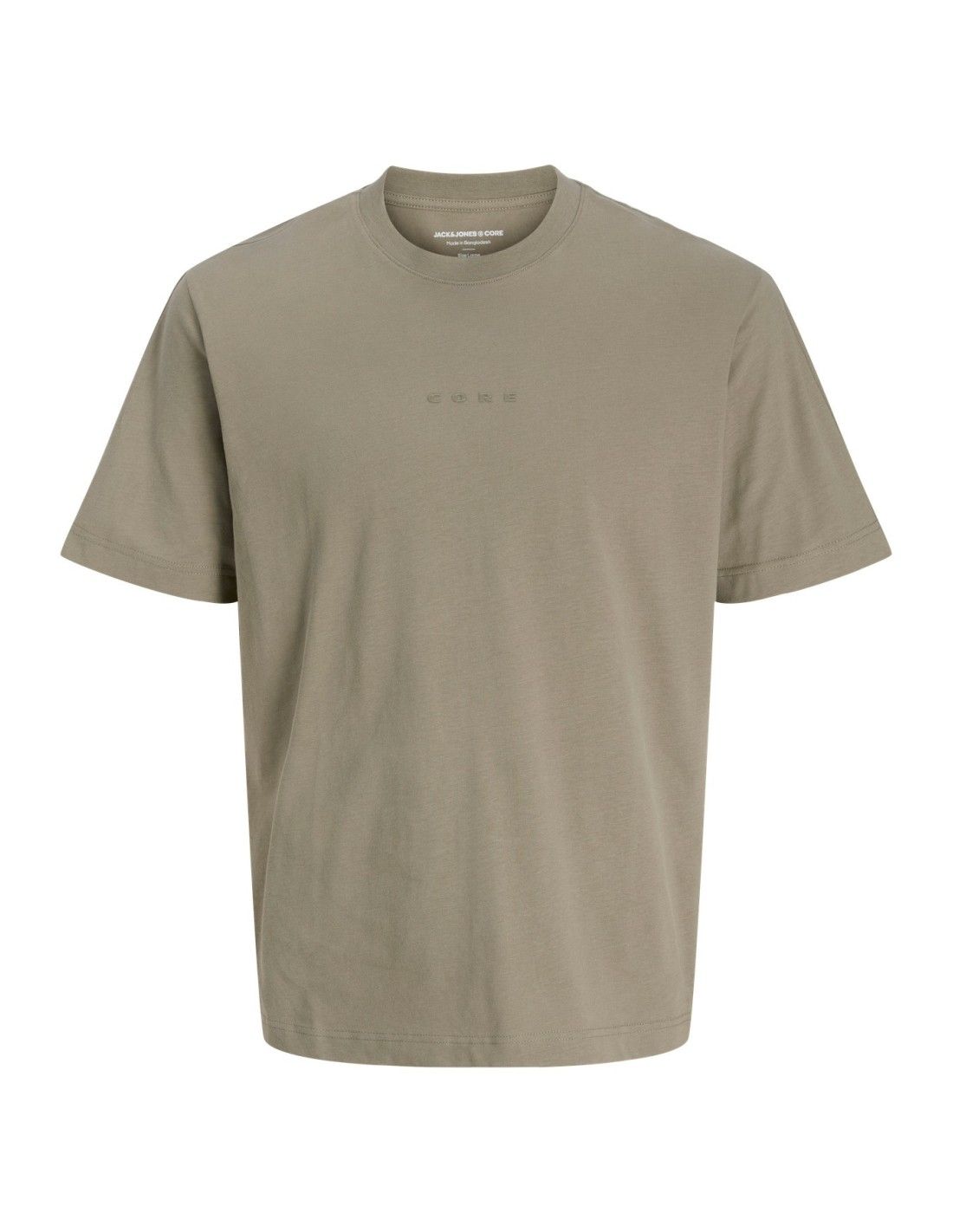 Camiseta m/c con letras Core Jack & Jones Vetiver