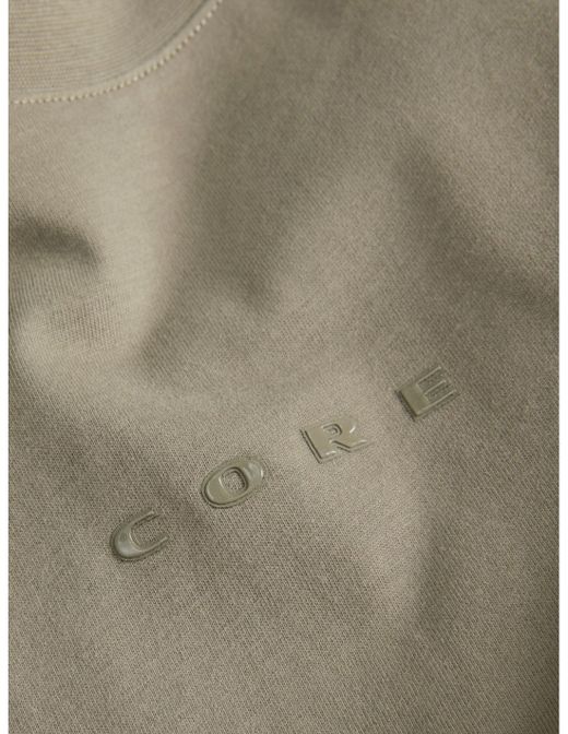 Camiseta m/c con letras Core Jack & Jones Vetiver