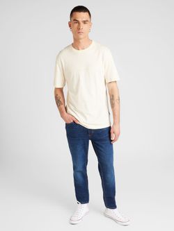 Camiseta m/c con letras pequeñas pecho Jack & Jones Buttercream