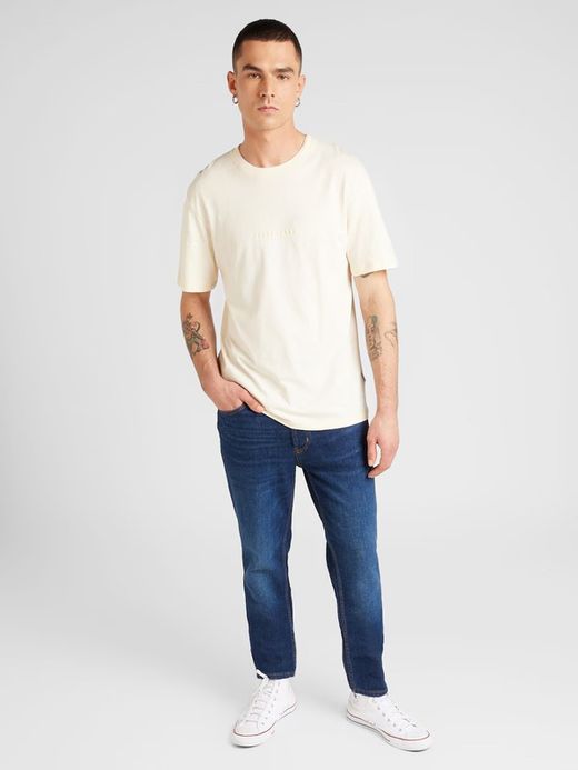 Camiseta m/c con letras pequeñas pecho Jack & Jones Buttercream