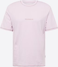 Camiseta m/c con letras pequeñas pecho Jack & Jones Lavender