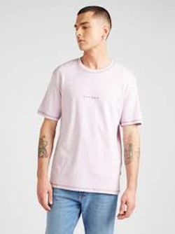 Camiseta m/c con letras pequeñas pecho Jack & Jones Lavender