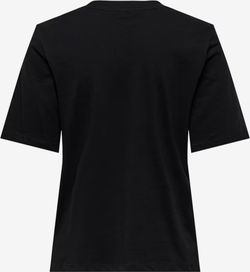 Camiseta m/c con logo lengua bicolor Only Black