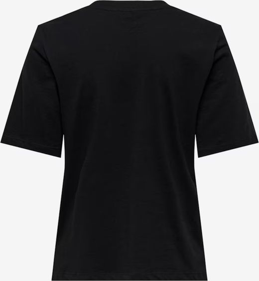 Camiseta m/c con logo lengua bicolor Only Black