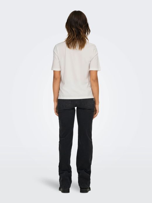 Camiseta m/c con logo lengua multicolor Only Cloud Dancer