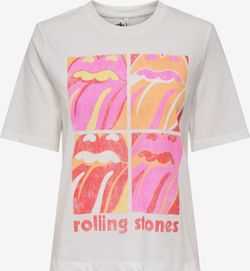 Camiseta m/c con logo lengua multicolor Only Xxxx