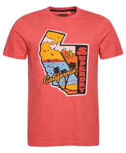Camiseta m/c con mapa California Superdry Candy Rose