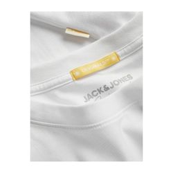 Camiseta m/c con microrayas Jack & Jones Bright White