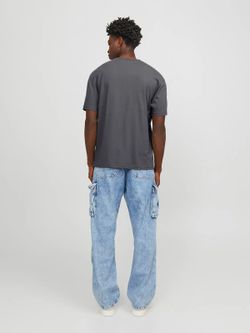 Camiseta m/c con pequeñas letras branding engomadas Jack & Jones Iron Gate