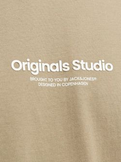 Camiseta m/c con pequeñas letras branding engomadas Jack & Jones Silver