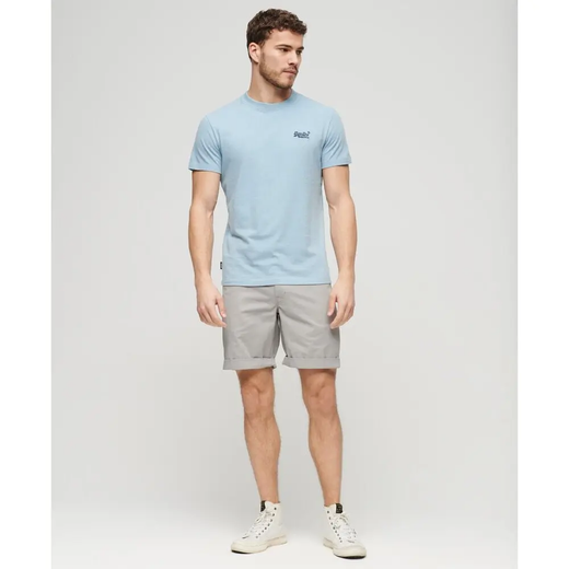 Camiseta m/c con pequeño logotipo branding Superdry Icy Blue
