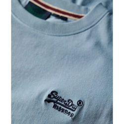 Camiseta m/c con pequeño logotipo branding Superdry Icy Blue