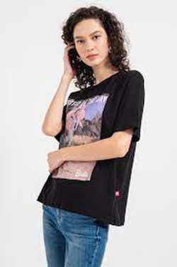 Camiseta m/c con print multicolor Only Black
