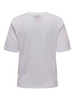 Camiseta m/c con print multicolor Only Bright White