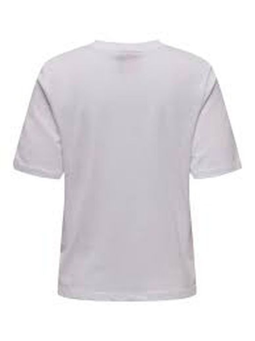 Camiseta m/c con print multicolor Only Bright White