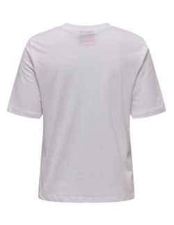 Camiseta m/c con print multicolor Only Bright White