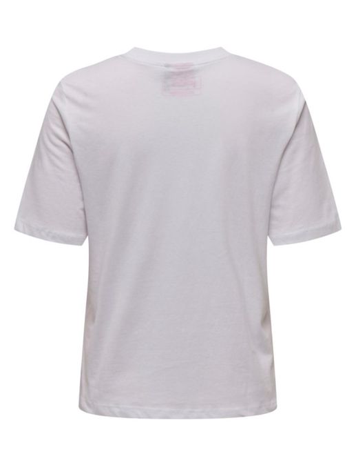 Camiseta m/c con print multicolor Only Bright White