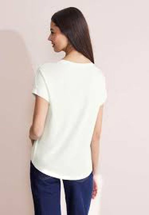 Camiseta m/c con print bordado Nautical Street One Off White