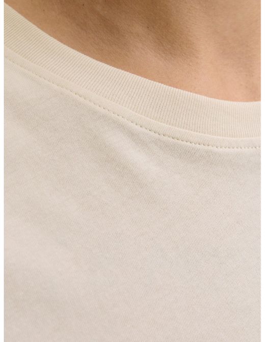 Camiseta m/c con print branding Jack & Jones Moonbean