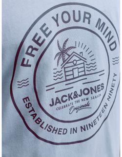 Camiseta m/c con print branding Jack & Jones Mountain Spring