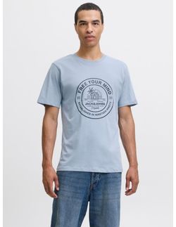 Camiseta m/c con print branding Jack & Jones Mountain Spring
