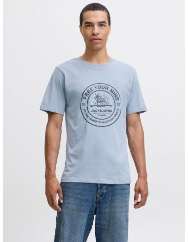 Camiseta m/c con print branding Jack & Jones Mountain Spring