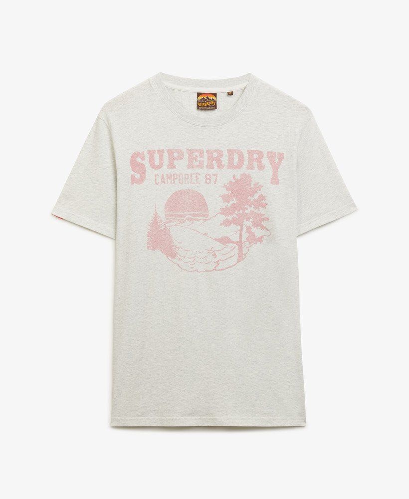 Camiseta m/c con print branding Superdry Ice Marl 4XL