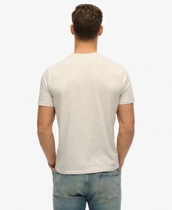 Camiseta m/c con print branding Superdry Ice Marl