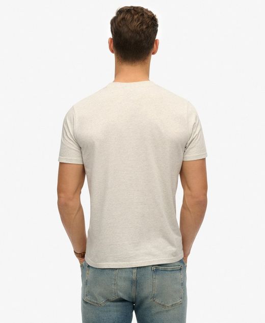 Camiseta m/c con print branding Superdry Ice Marl