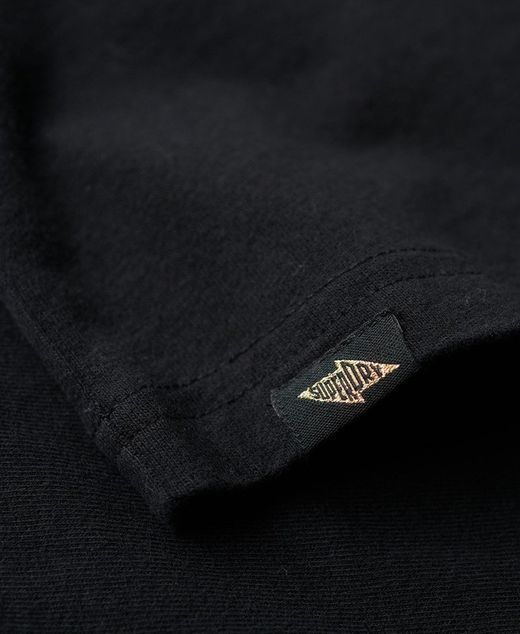 Camiseta m/c con print branding Superdry Jet Black