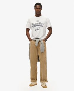 Camiseta m/c con print branding Superdry Optic