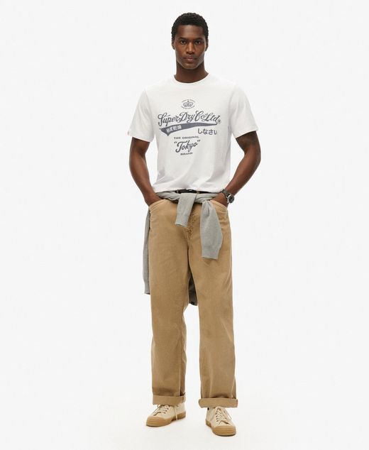 Camiseta m/c con print branding Superdry Optic