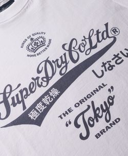 Camiseta m/c con print branding Superdry Optic