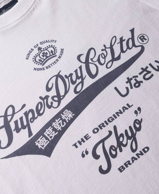 Camiseta m/c con print branding Superdry Optic