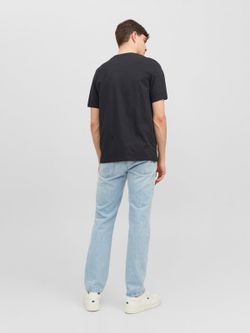 Camiseta m/c con print esqueleto monalisa Jack & Jones Black