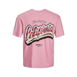 Camiseta m/c con print espalda Jack & Jones Pink