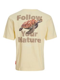Camiseta m/c con print espalda tortuga & mensaje Jack & Jones Flan