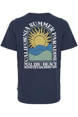 Camiseta m/c con print estampado espalda Blend Of America Dress Blue