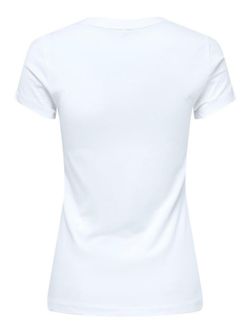 Camiseta m/c con print Femme Only Bright White 1