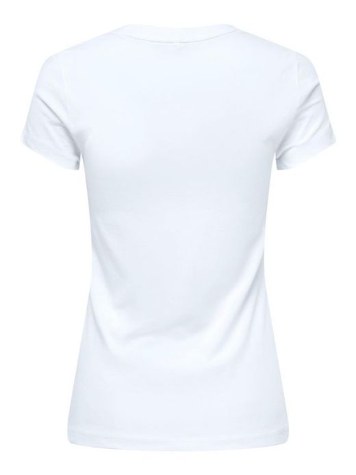 Camiseta m/c con print Femme Only Bright White 1