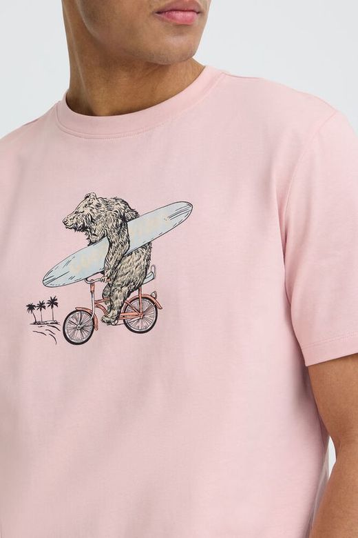 Camiseta m/c con print Good vibes Blend Of America Rose