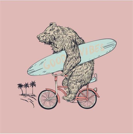 Camiseta m/c con print Good vibes Blend Of America Rose