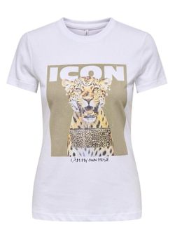 Camiseta m/c con print Icon Only Bright White 1
