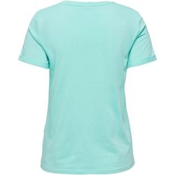 Camiseta m/c con print isla & arco iris Only Blue